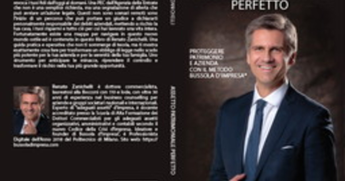 Comunicato Stampa: Renato Zanichelli lancia il Bestseller “Assetto Patrimoniale Perfetto”