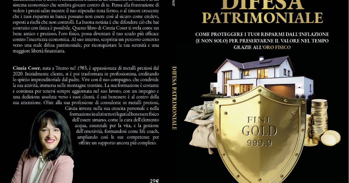 Comunicato Stampa: Cinzia Coser lancia il Bestseller “Difesa Patrimoniale”