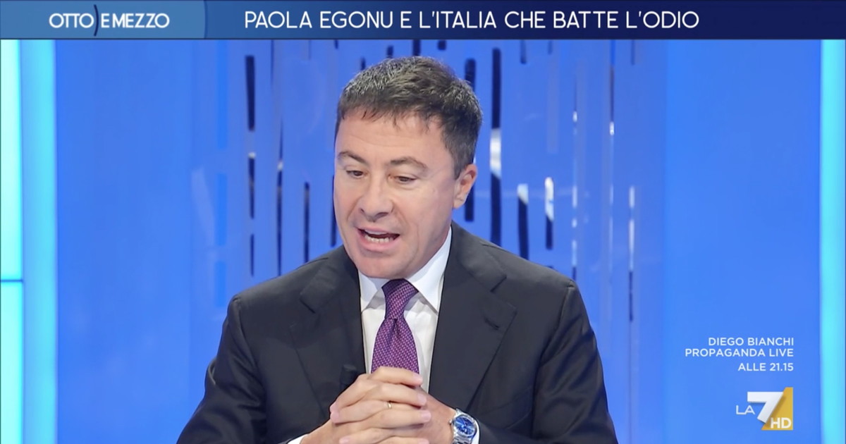 il clima d odio in italia ha un preciso responsabile la sinistra bocchino lascia gruber di stucco