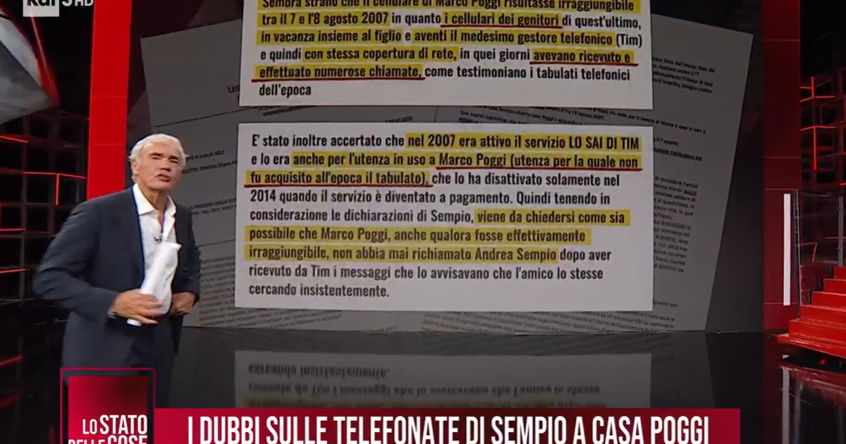 i dubbi sulle chiamate tra sempio e marco poggi giletti il documento sconcertante