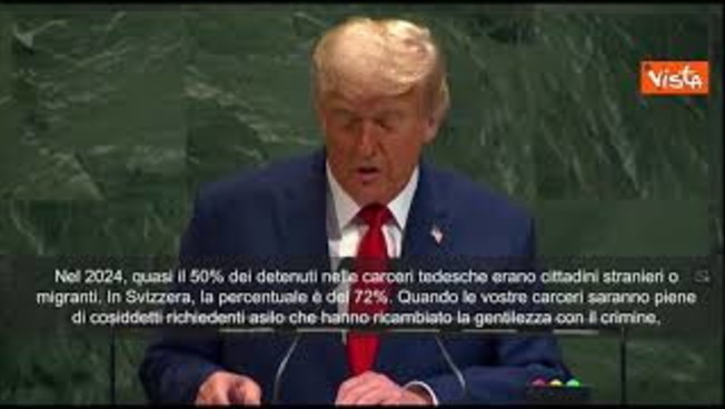 Trump all'Onu: Immigrazione illegale sta distruggendo vostri Paesi, dovete fare qualcosa