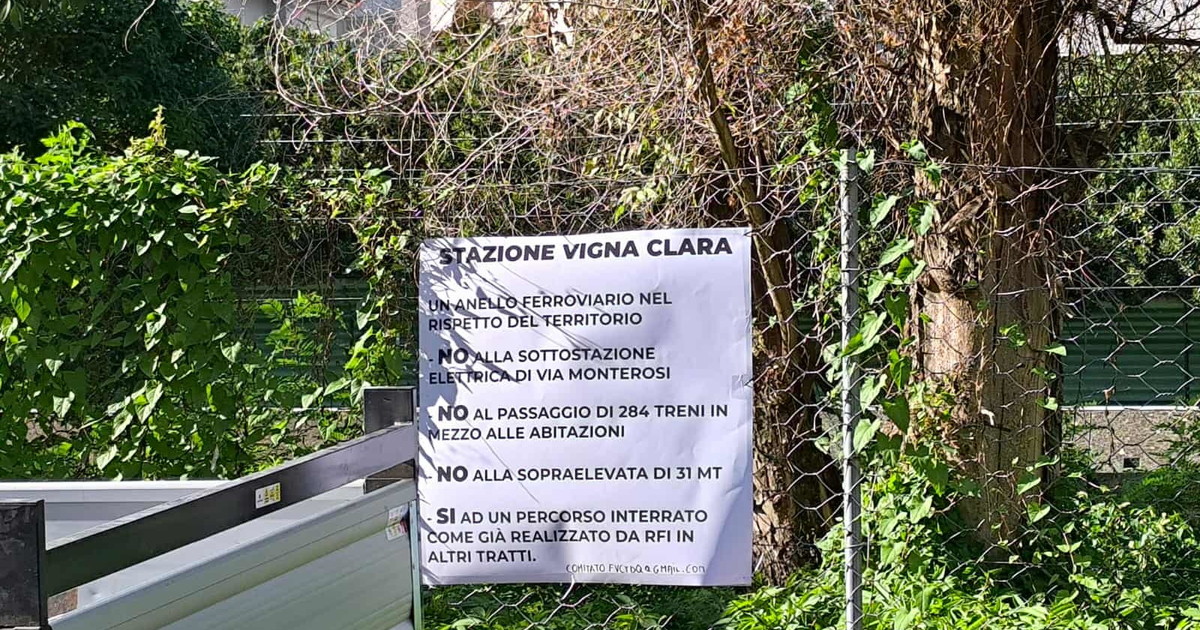 Anello ferroviario Roma Nord, i residenti chiedono modifiche: “Sì all