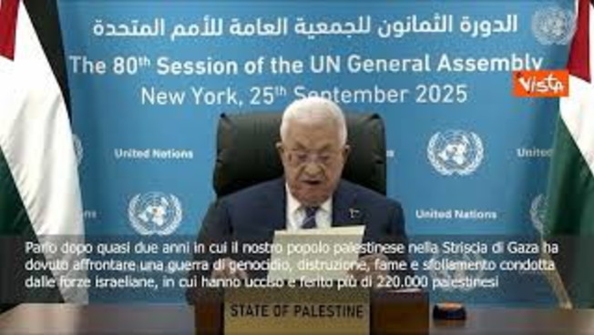 abu mazen anp a gaza in atto da due anni un genocidio