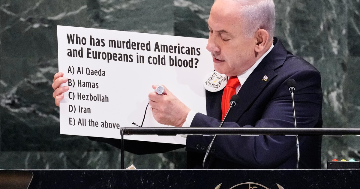 Netanyahu all'Onu: Follia lo Stato di Palestina. A Gaza dobbiamo finire il lavoro