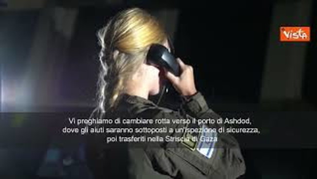 messaggio della marina israeliana a flotillia vi state avvicinando a zona sottoposta a blocco