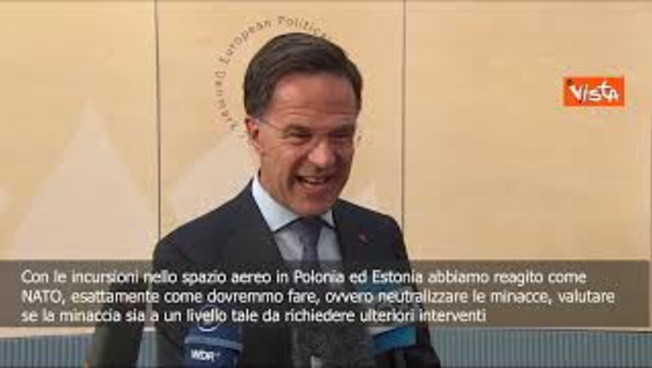 Ucraina, Rutte (Nato): Droni russi in Polonia? Mosca ha notato che siamo addestrati