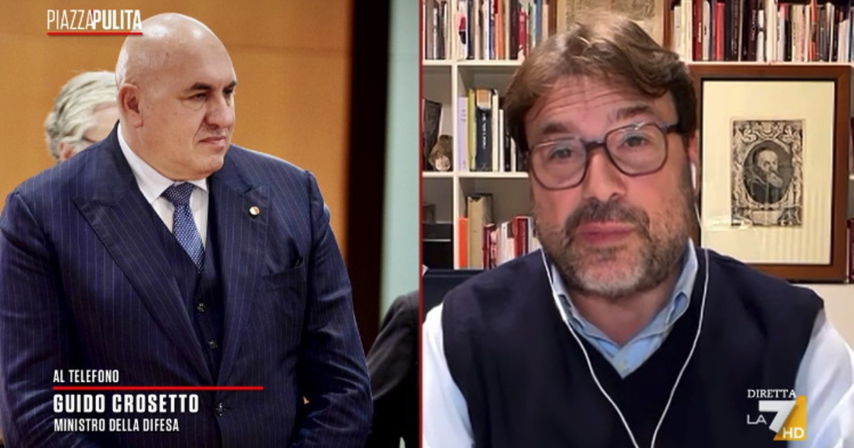 La sparano grossa e Crosetto telefona: scontro in diretta con Formigli e Montanari