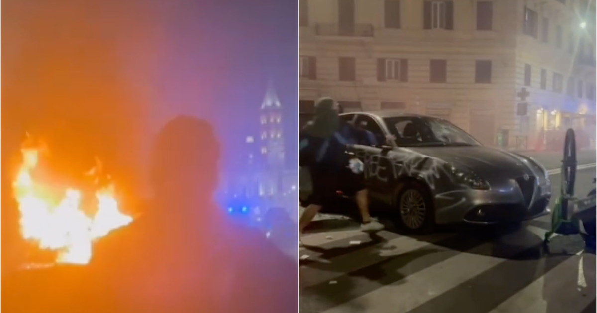 I black bloc spaccano tutto: auto bruciate e bombe contro la polizia | VIDEO