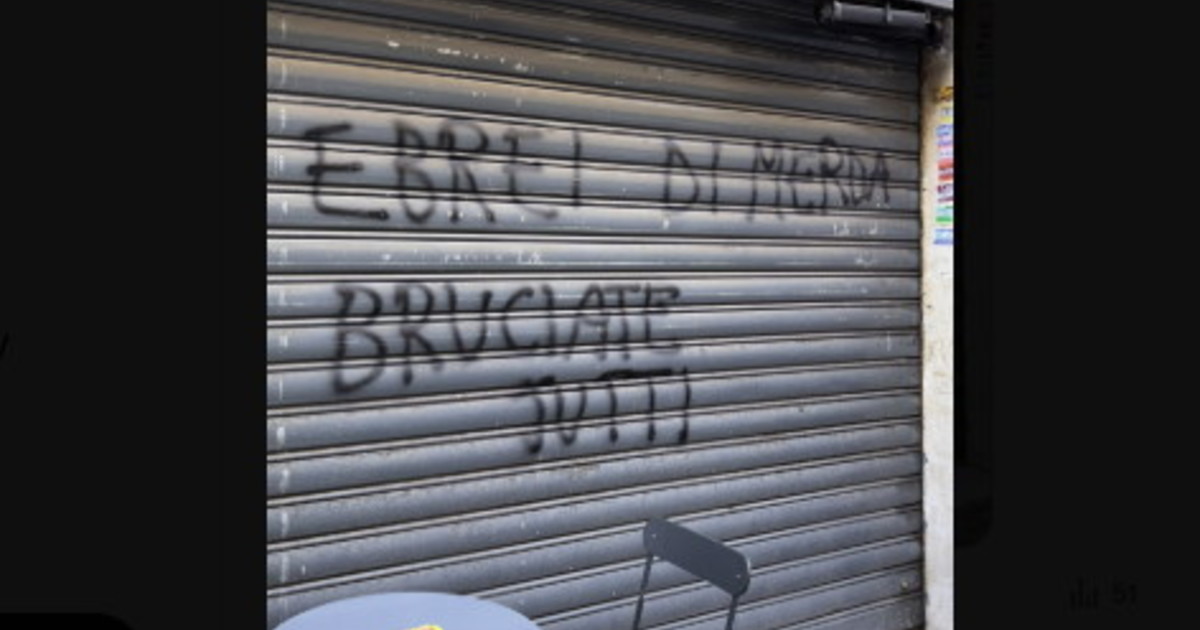 odio senza fine bruciate ebrei di m scritta choc sulla panetteria kosher