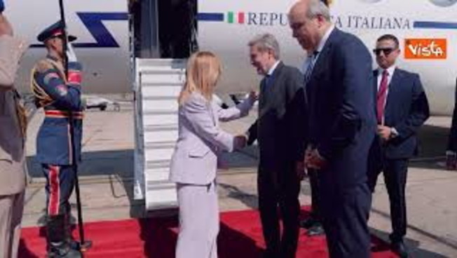 Meloni arriva in Egitto per firma accordi pace Gaza