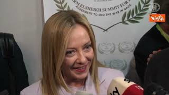 Meloni: La pace è un successo di Trump, auguro lo stesso per Kiev Meloni: La pace è un successo di Trump, auguro lo stesso per Kiev