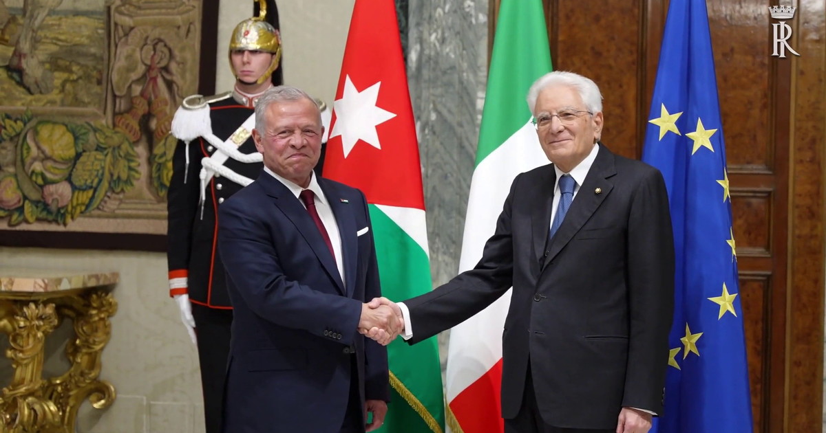 Mattarella incontra il Re di Giordania Abdullah II al Quirinale