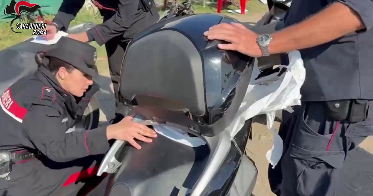 Scoperto in Riserva Aniene a Roma un deposito di moto e scooter rubati
