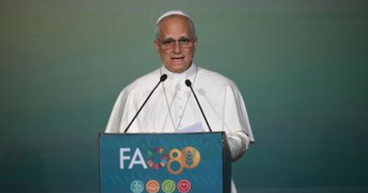 Il Papa alla Fao: "Chi patisce la fame è mio fratello. Da Gaza all'Ucraina non possiamo voltarci dall'altra parte"