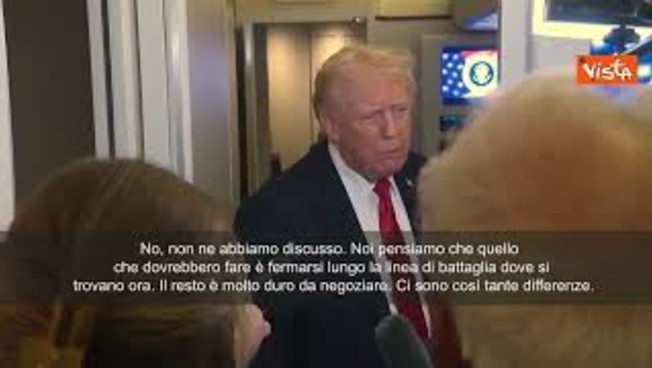 guerra ucraina trump non ho discusso di donbass con zelensky si fermino su linee del fronte