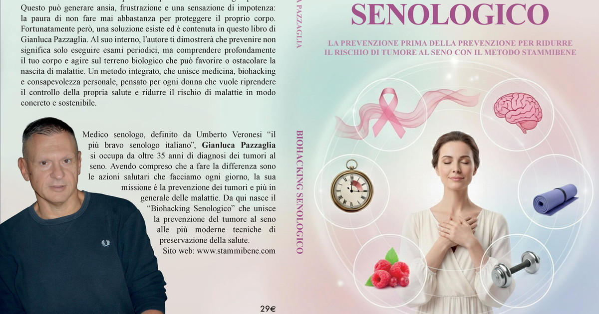 Comunicato Stampa: Gianluca Pazzaglia lancia il Bestseller “Biohacking Senologico” Comunicato Stampa: Gianluca Pazzaglia lancia il Bestseller “Biohacking Senologico”
