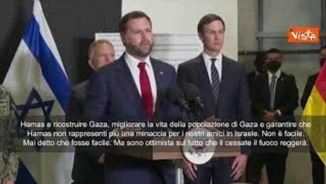jd vance in israele hamas deve rispettare accordo se non lo fa succederanno cose molto brutte
