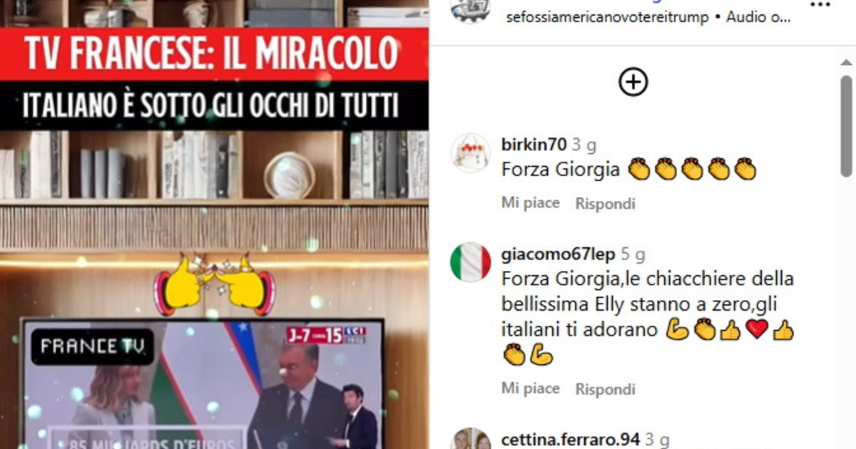 La tv francese celebra il miracolo italiano del governo Meloni La tv francese celebra il miracolo italiano del governo Meloni