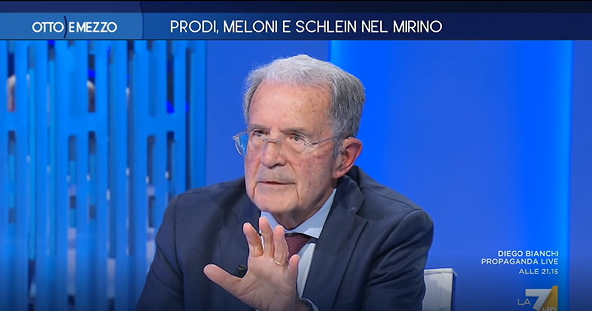 Prodi smonta il teorema di Schlein e gela Gruber: "Meloni? Nessun rischio per la democrazia" Prodi smonta il teorema di Schlein e gela Gruber: "Meloni? Nessun rischio per la democrazia"