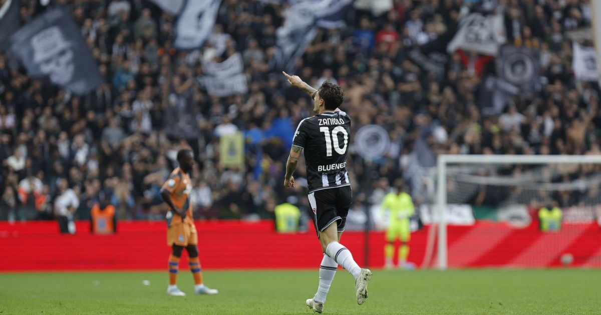 Udinese premagal Atalanto z golom Zaniola
