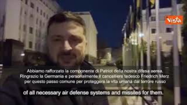 Guerra Ucraina, Zelensky: Arrivati missili Patriot da Germania per rafforzare difesa. Grazie Merz