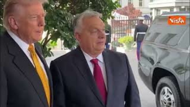 Trump riceve il premier ungherese Orban alla Casa Bianca Trump riceve il premier ungherese Orban alla Casa Bianca