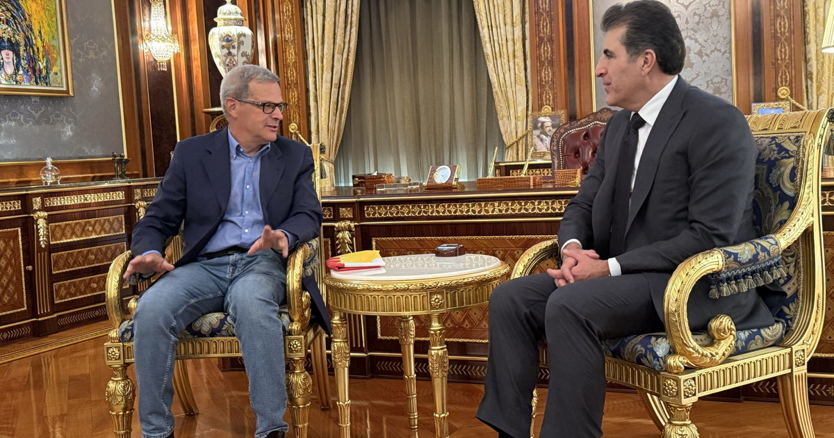 Incontro tra Biloslavo ed il presidente del Kurdistan in occasione della Frontline Academy Incontro tra Biloslavo ed il presidente del Kurdistan in occasione della Frontline Academy