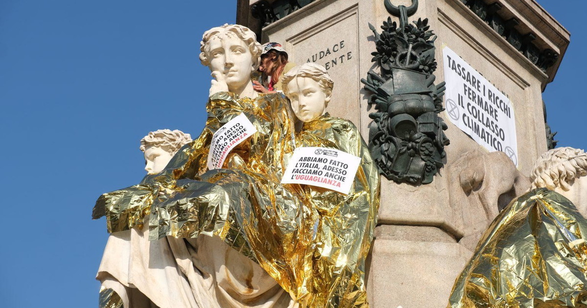 Dopo Gaza, il clima: attivisti "contro i ricchi" oscurano Cavour a Torino