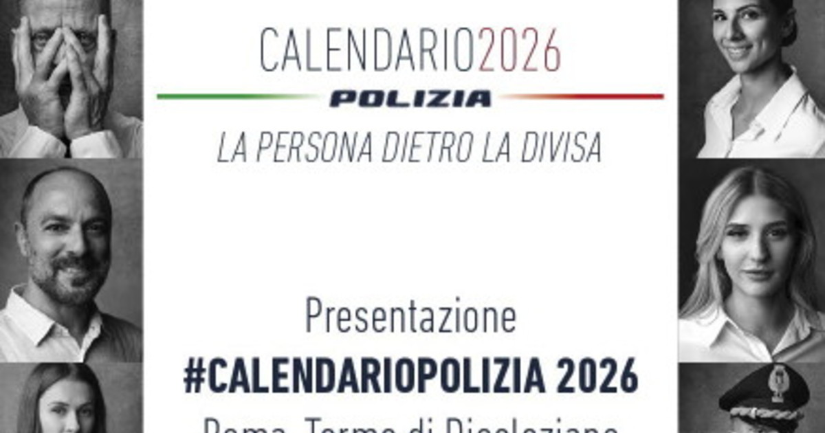 Calendario della Polizia 2026, la diretta streaming della presentazione