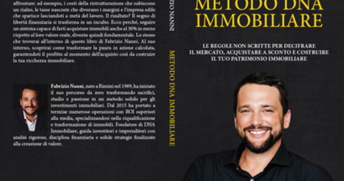 comunicato stampa fabrizio nanni lancia il bestseller metodo dna immobiliare