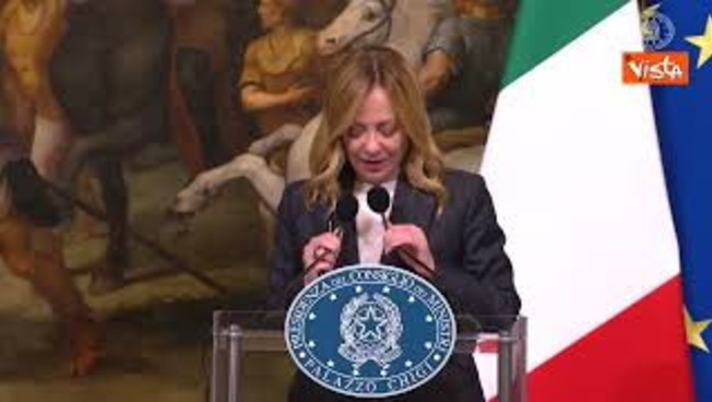 Meloni: "L Meloni: "L