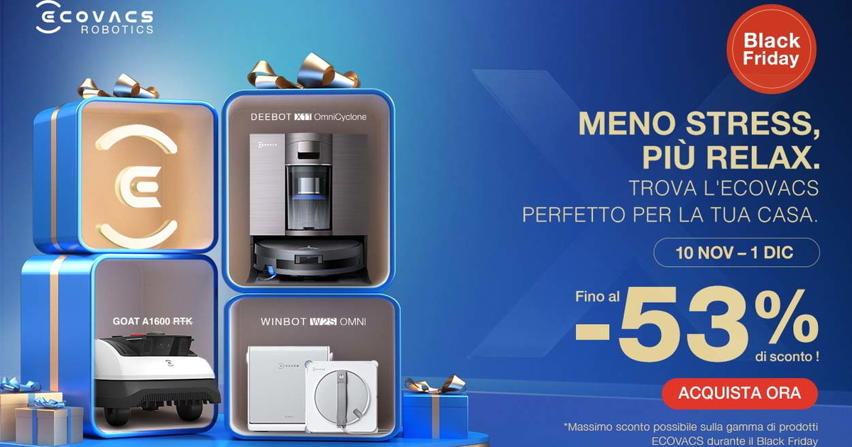 Comunicato Stampa: Che robot sei? Il Black Friday diventa smart (e divertente) con ECOVACS