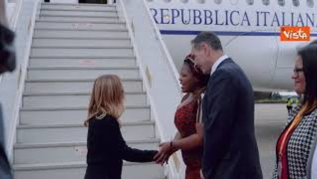 meloni in sudafrica per il g20 l arrivo a johannesburg