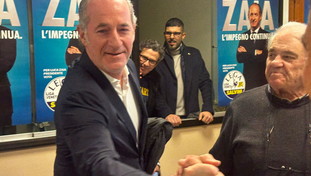 Zaia super votato: e dicevano che ero un problema