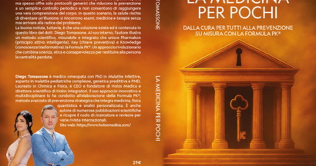 Comunicato Stampa: Diego Tomassone lancia il Bestseller “La Medicina Per Pochi”