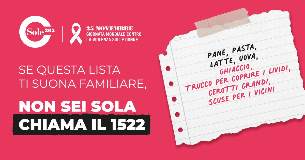 Comunicato Stampa: 25 Novembre: Insieme, più forti contro la violenza di genere.