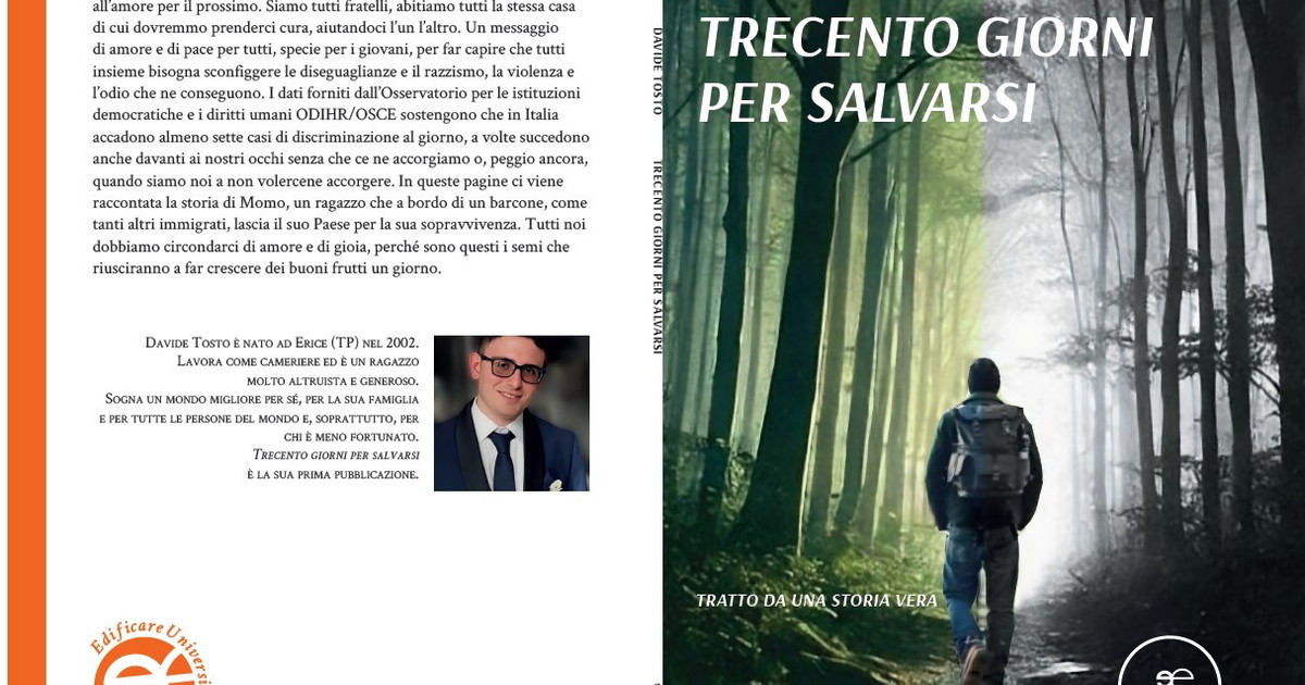 Comunicato Stampa: “Trecento giorni per salvarsi”, un romanzo di pace che chiama per nome chi attraversa il mare