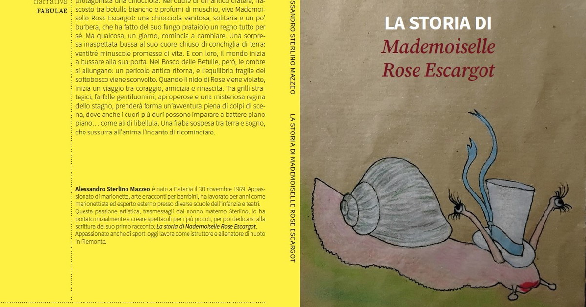 Comunicato Stampa: “La storia di Mademoiselle Rose Escargot”, la favola che educa a prendersi cura dell