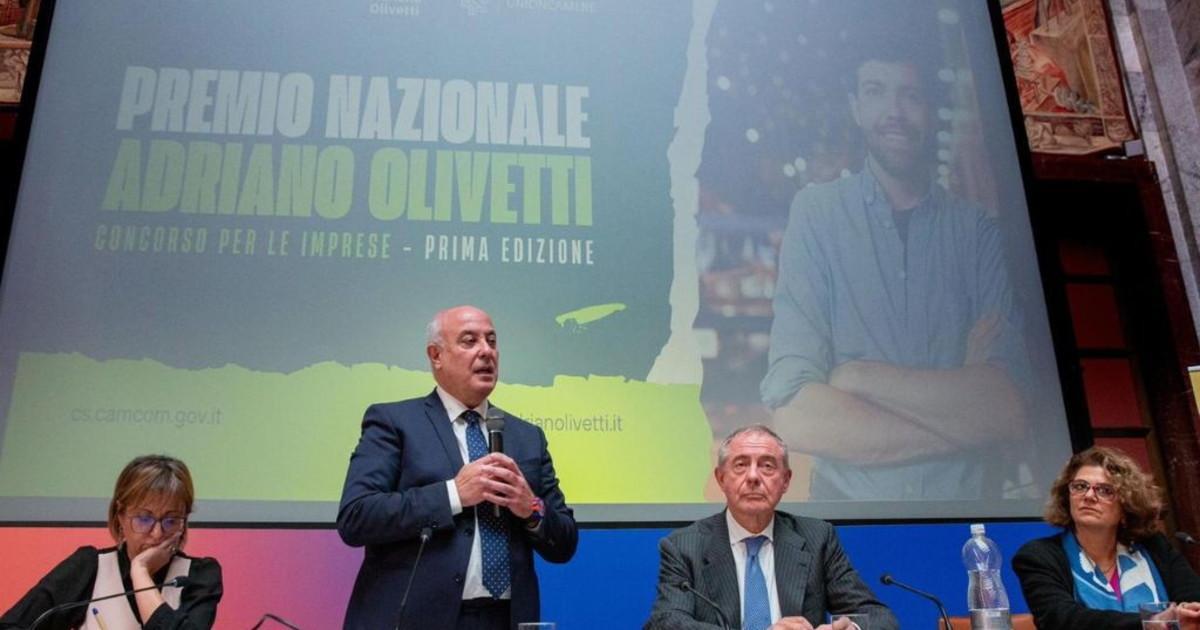 comunicato stampa premio nazionale adriano olivetti la cerimonia di premiazione nella sala degli arazzi del mimit