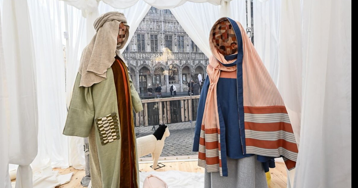 Shock a Bruxelles: spunta il presepe della Sharia e Gesù è senza volto