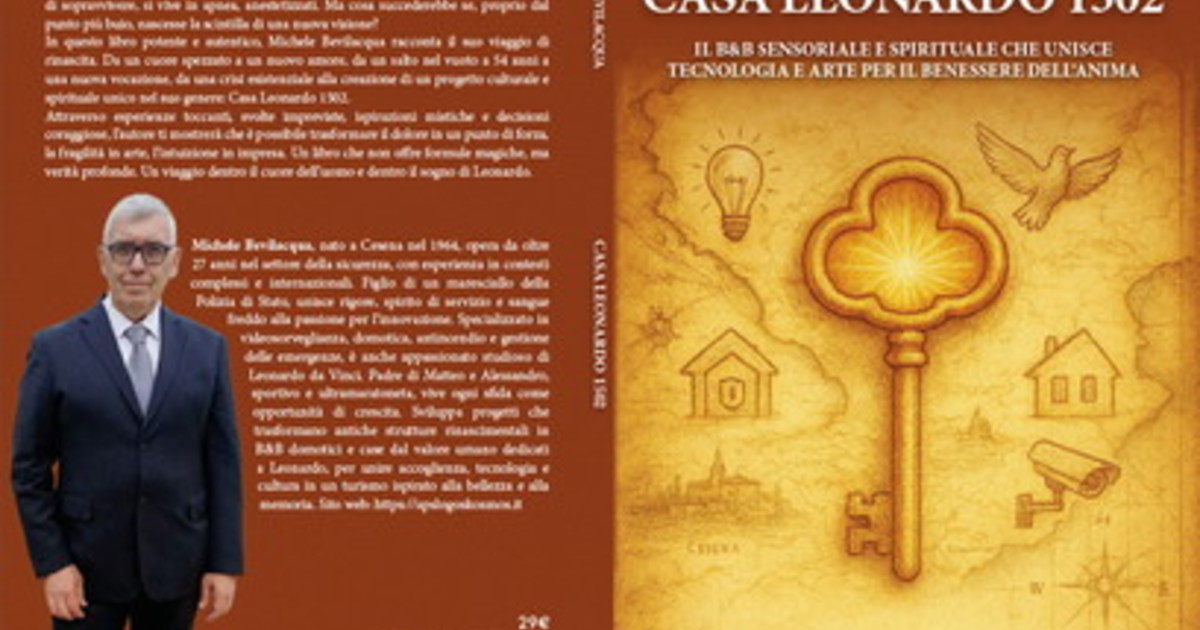 Comunicato Stampa: Michele Bevilacqua lancia il Bestseller “Casa Leonardo 1502”