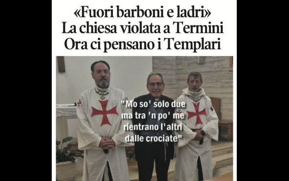 Il Tempo di Osho, i Templari a difesa della cappella di Termini (mercoledì 10 dicembre)