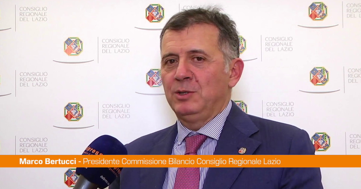 Lazio, Bertucci "Debito in calo e più risorse per la sanità"
