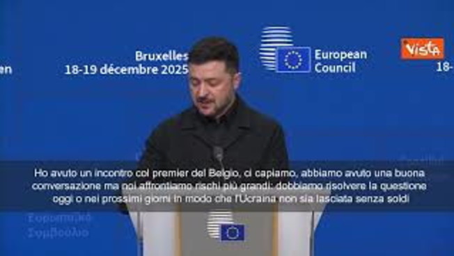 Confisca asset russi, Zelensky: Capisco il Belgio, ma noi corriamo rischi più grandi