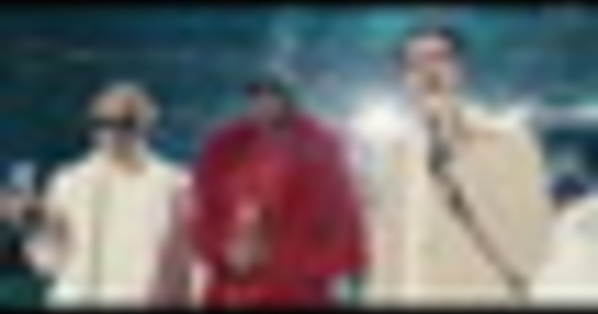 Andrea e Matteo Bocelli con Snoop Dogg nel Super Bowl