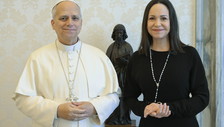 Il Papa a sorpresa incontra Corina Machado, leader dell'opposizione venezuelana