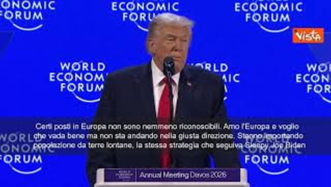 Trump: Amo l'Europa, ma non sta andando nella giusta direzione