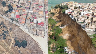 Niscemi, “situazione critica e frana attiva”. Tutta la collina sta scendendo verso la piana di Gela