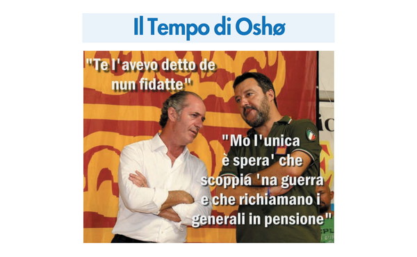 Il Tempo di Osho, la vignetta di oggi: Vannacci lascia la Lega, Salvini è “deluso” (mercoledì 4 febbraio)