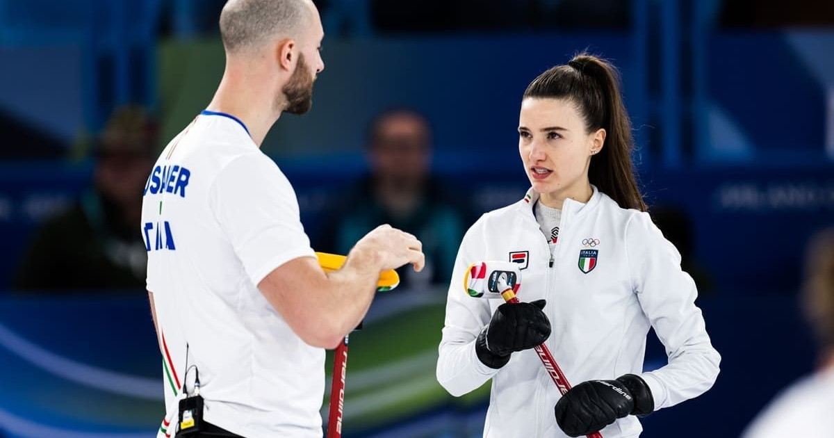 El curling se tiñe de azul, Constantini y Mosaner son bronce en dobles mixtos